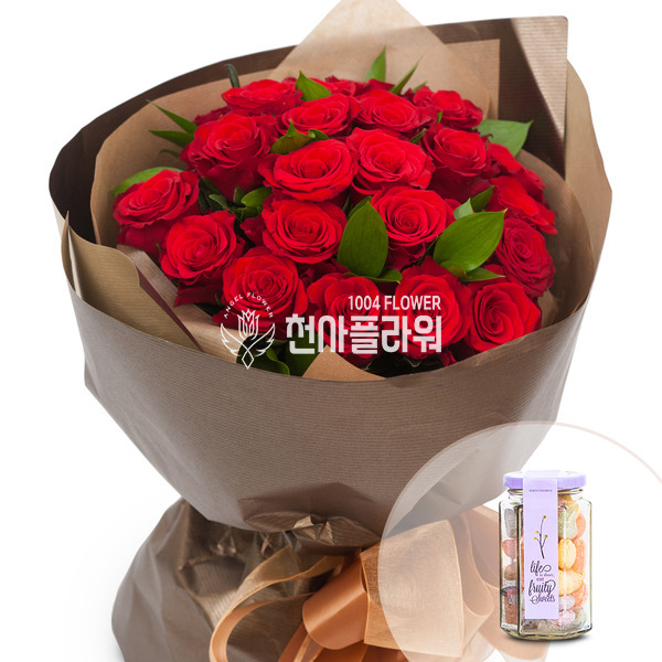 빨간장미 와 사탕상자(캔디포함)