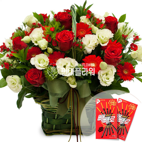 빼빼로데이 기념 혼합꽃바구니