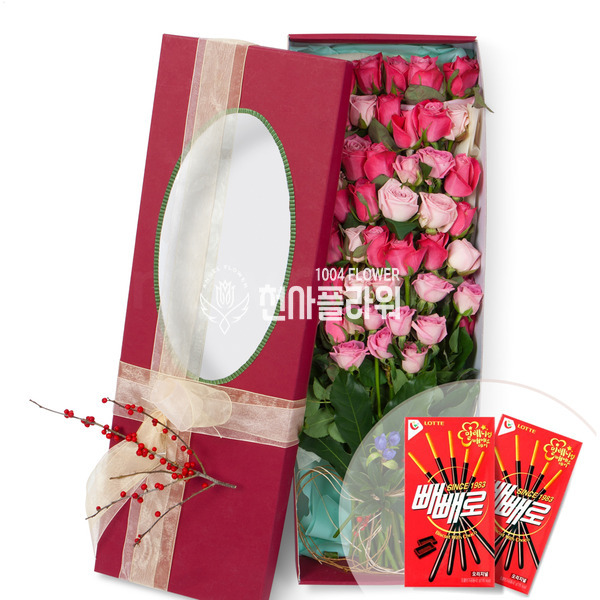 a34꽃박스+빼빼로2개